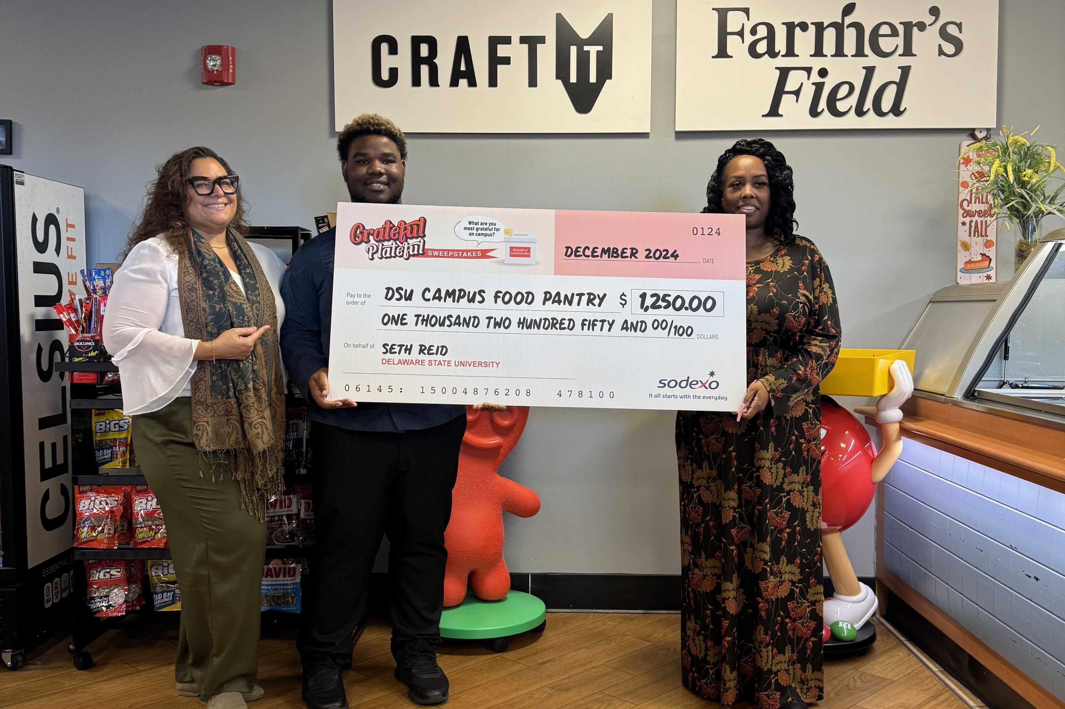 Delaware State University Freshman Wins Sodexo’s Grateful Plateful Sweepstakes 